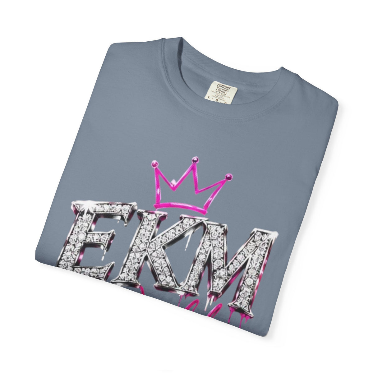EKM World Graphic T-Shirt — Pink Crown & Globe Streetwear Shirt