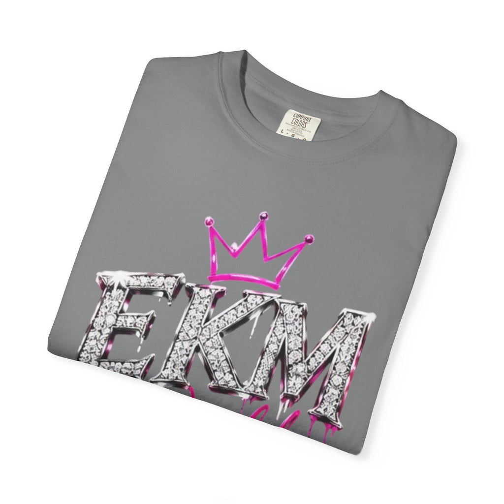 EKM World Graphic T-Shirt — Pink Crown & Globe Streetwear Shirt