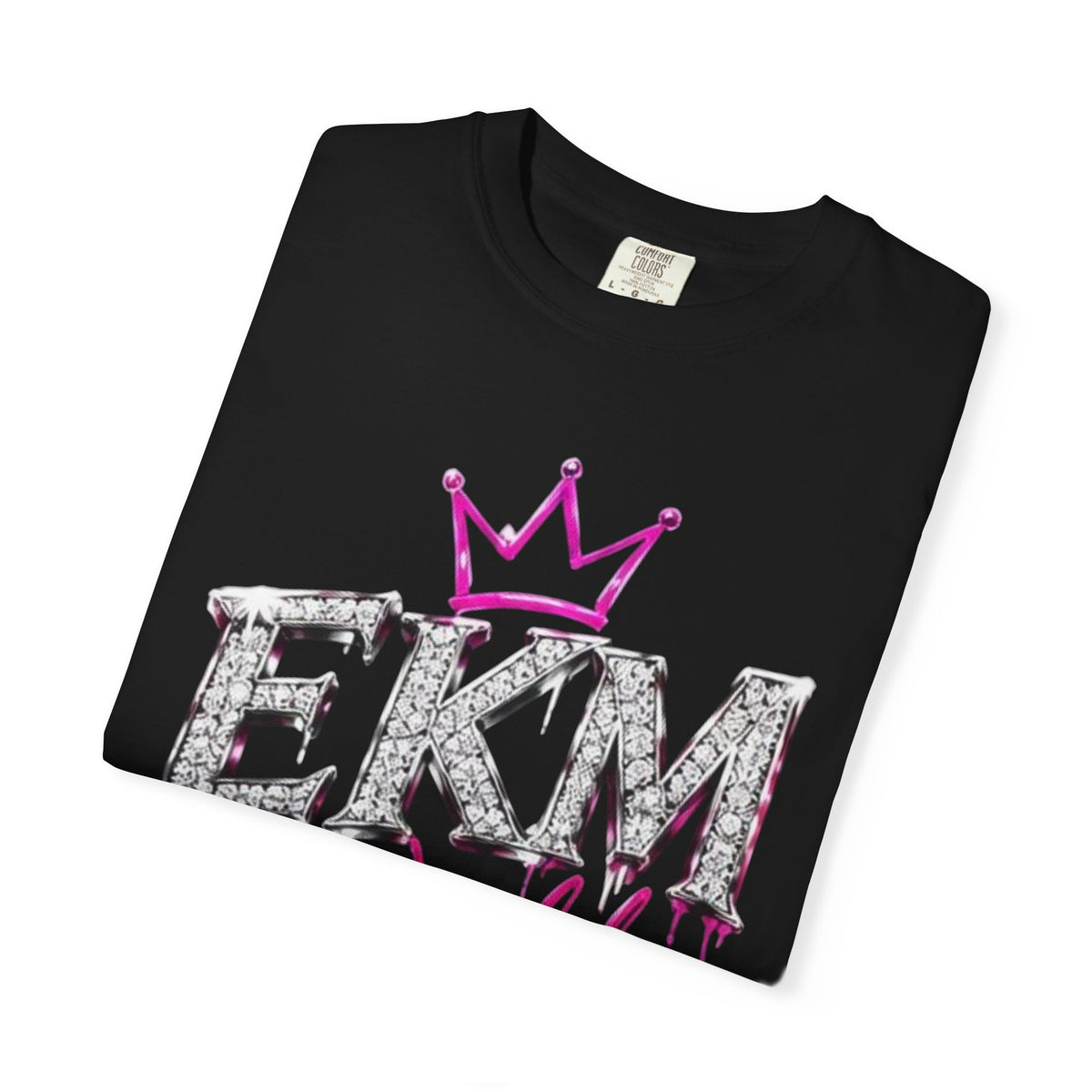 EKM World Graphic T-Shirt — Pink Crown & Globe Streetwear Shirt