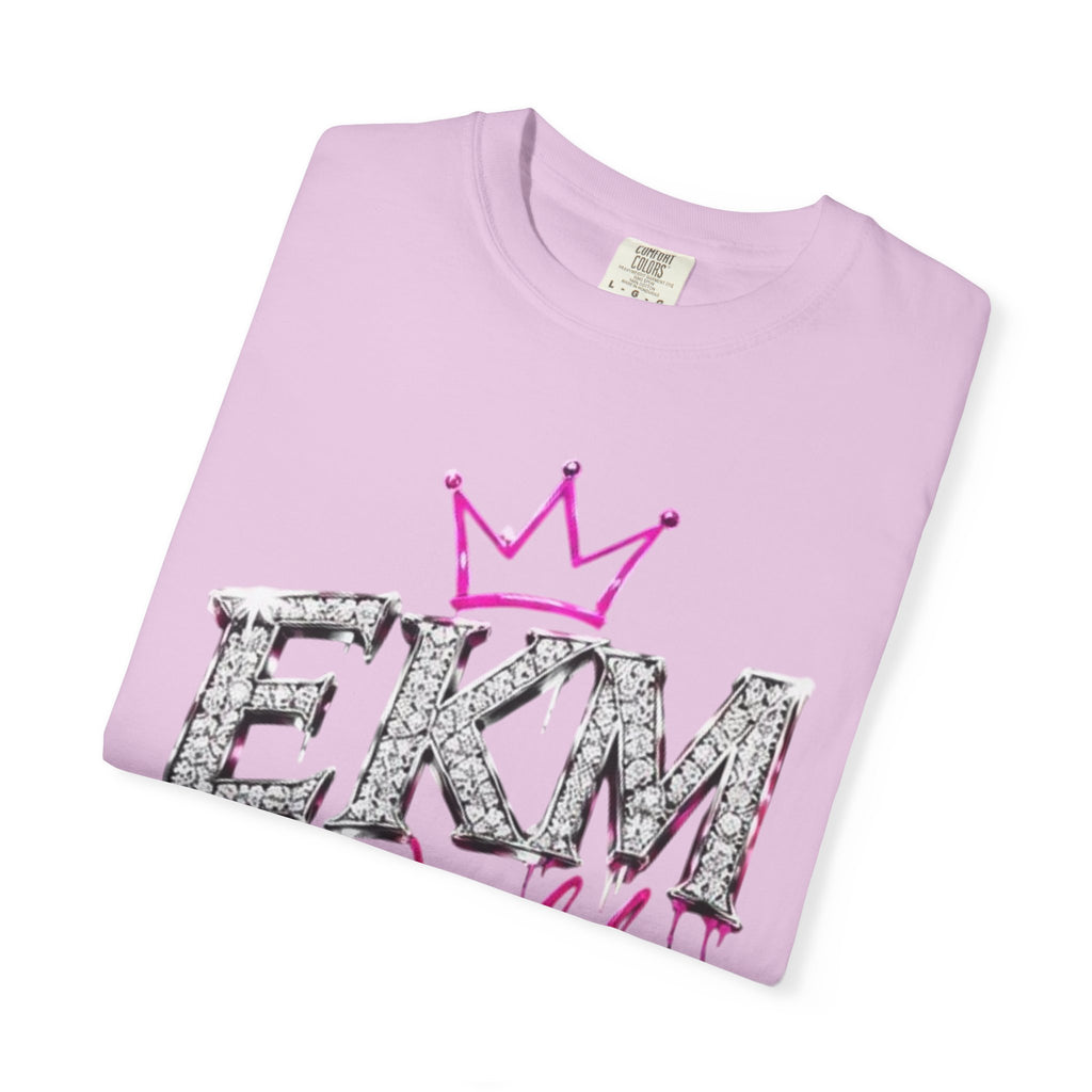 EKM World Graphic T-Shirt — Pink Crown & Globe Streetwear Shirt