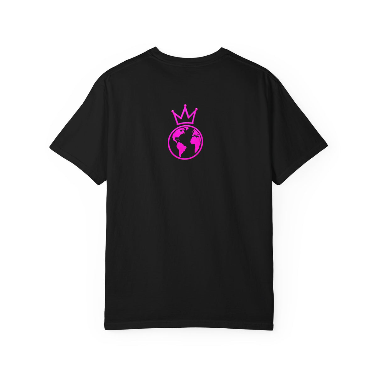 EKM World Graphic T-Shirt — Pink Crown & Globe Streetwear Shirt
