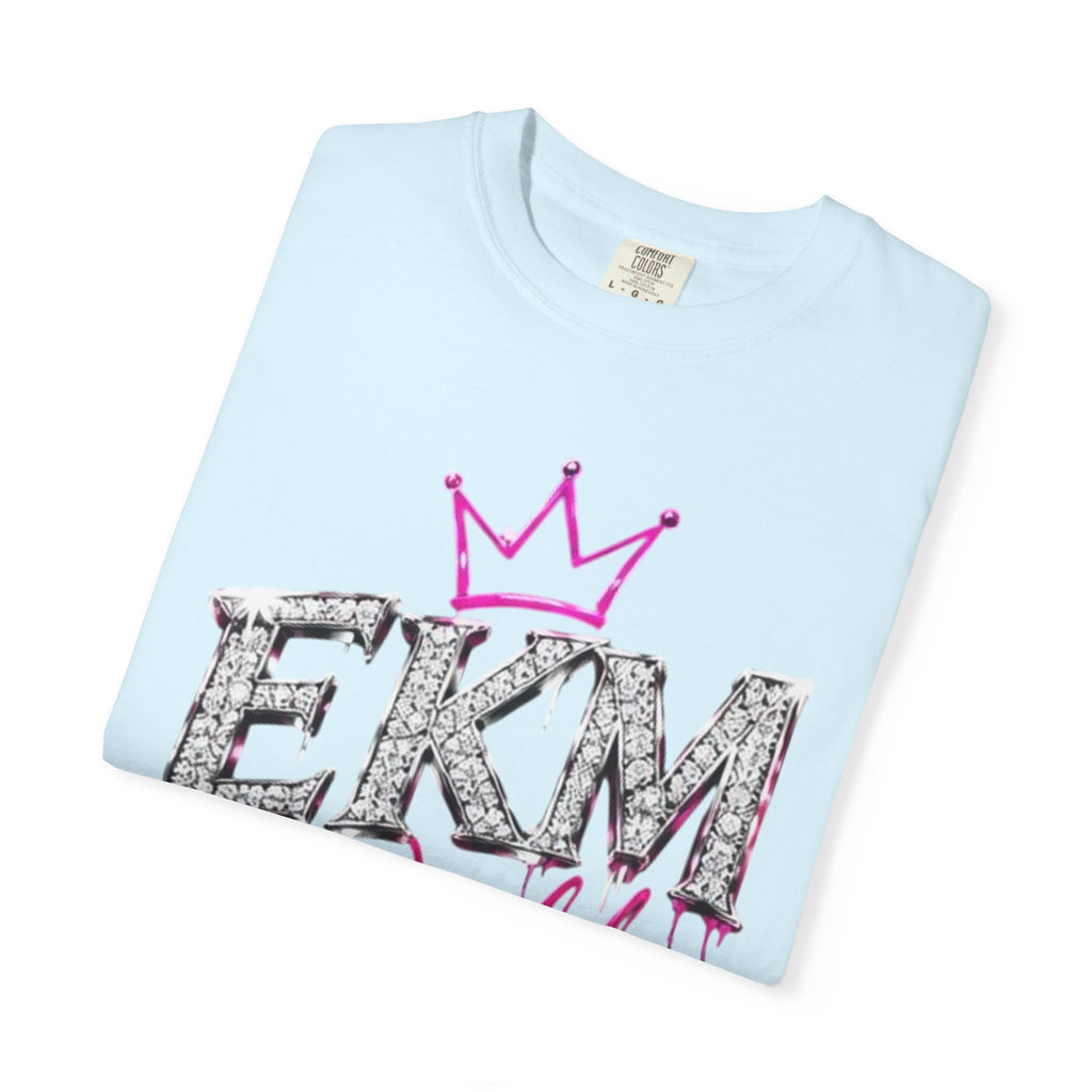 EKM World Graphic T-Shirt — Pink Crown & Globe Streetwear Shirt