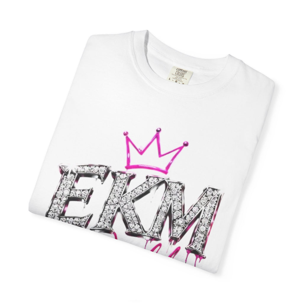 EKM World Graphic T-Shirt — Pink Crown & Globe Streetwear Shirt